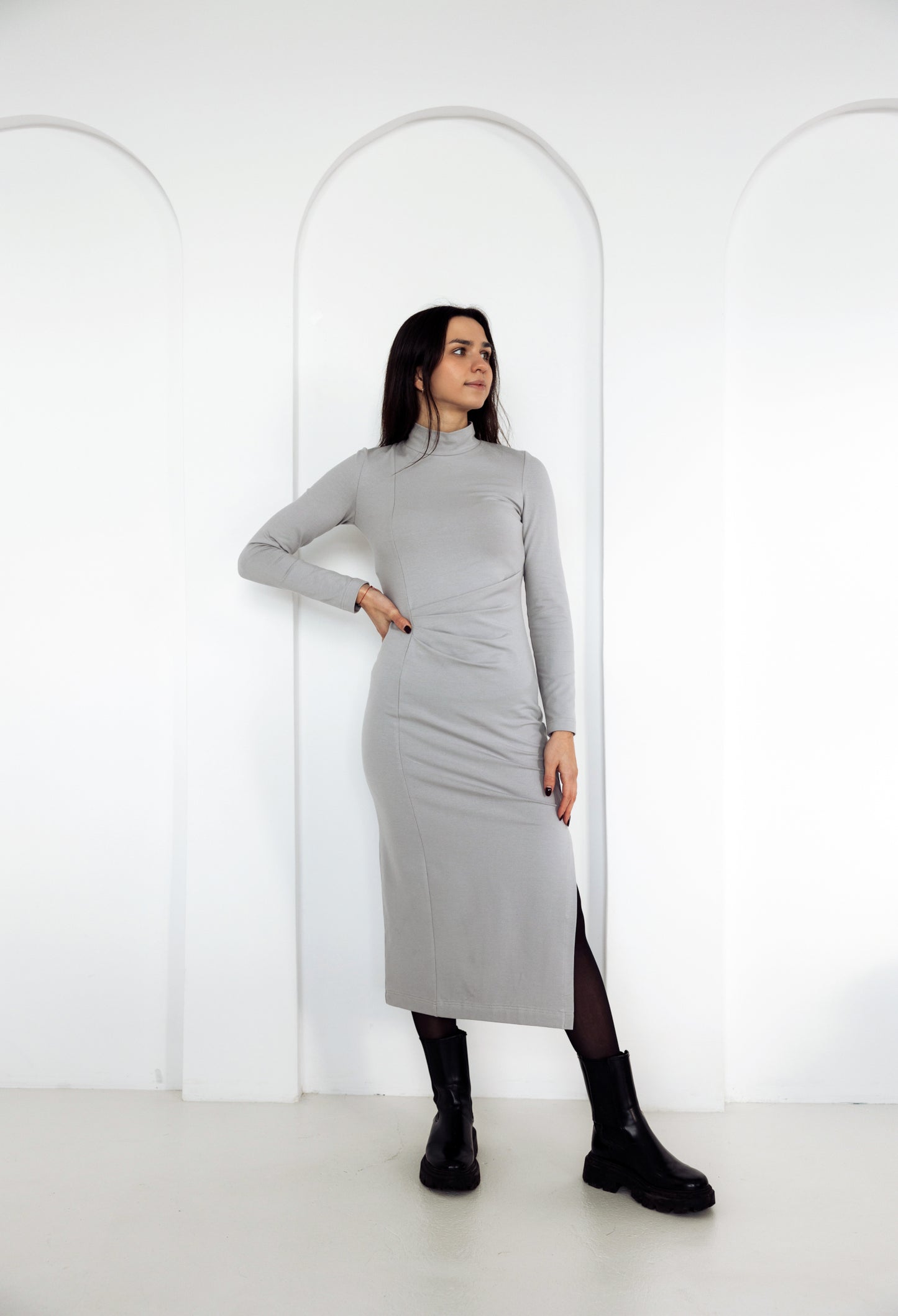 Sukienka Nathalie szara