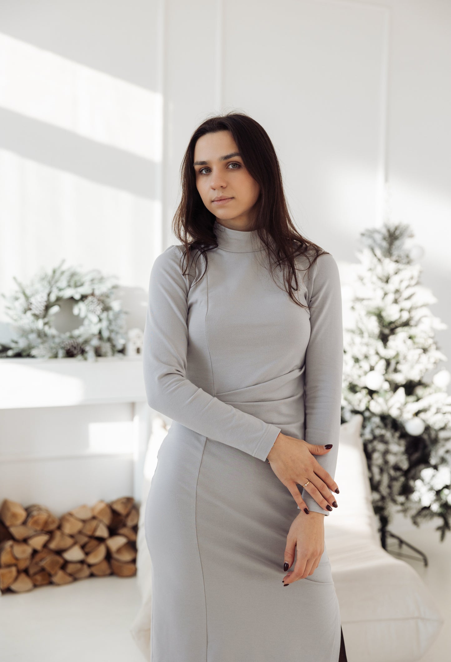 Sukienka Nathalie szara