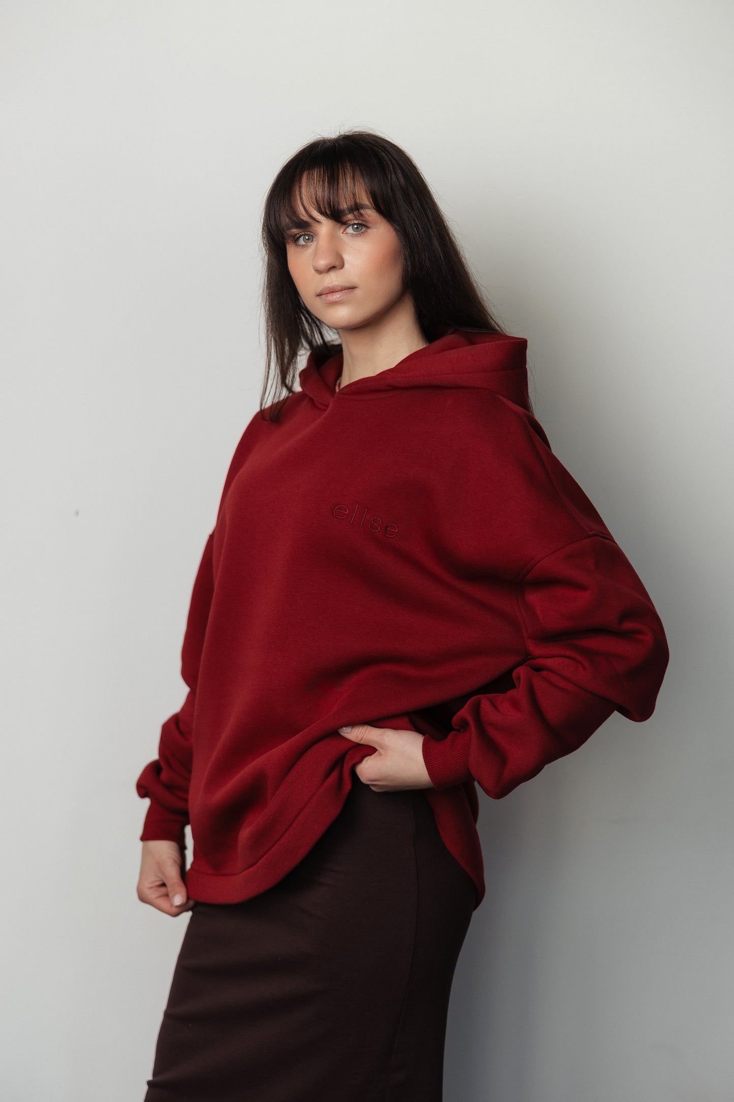 Bluza Oversize Margot bordo