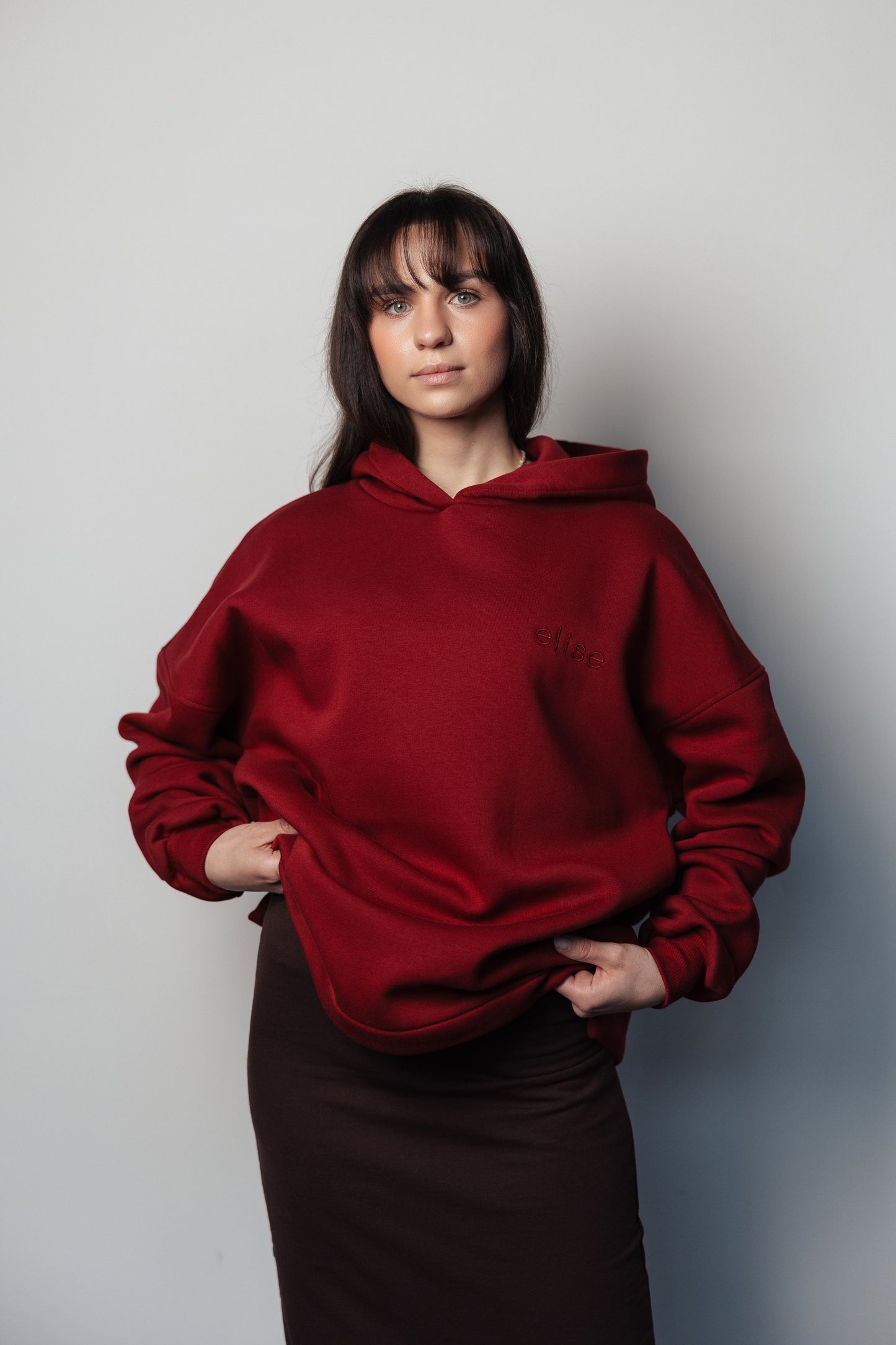 Bluza Oversize Margot bordo