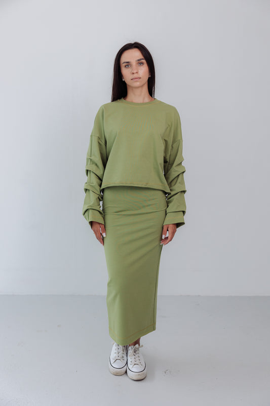 Komplet dresowy Mariette pistacja