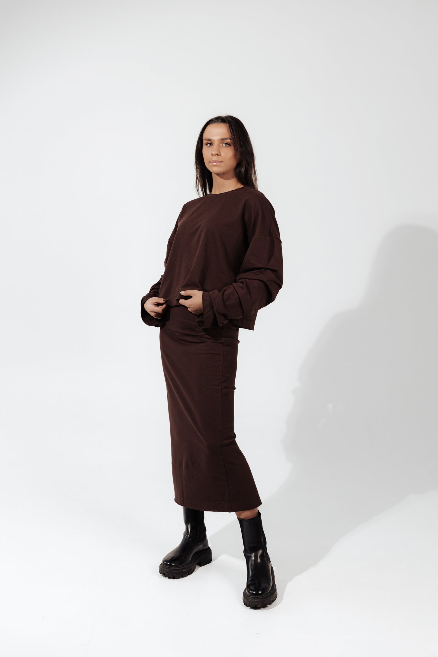 Komplet dresowy Mariette czekolada