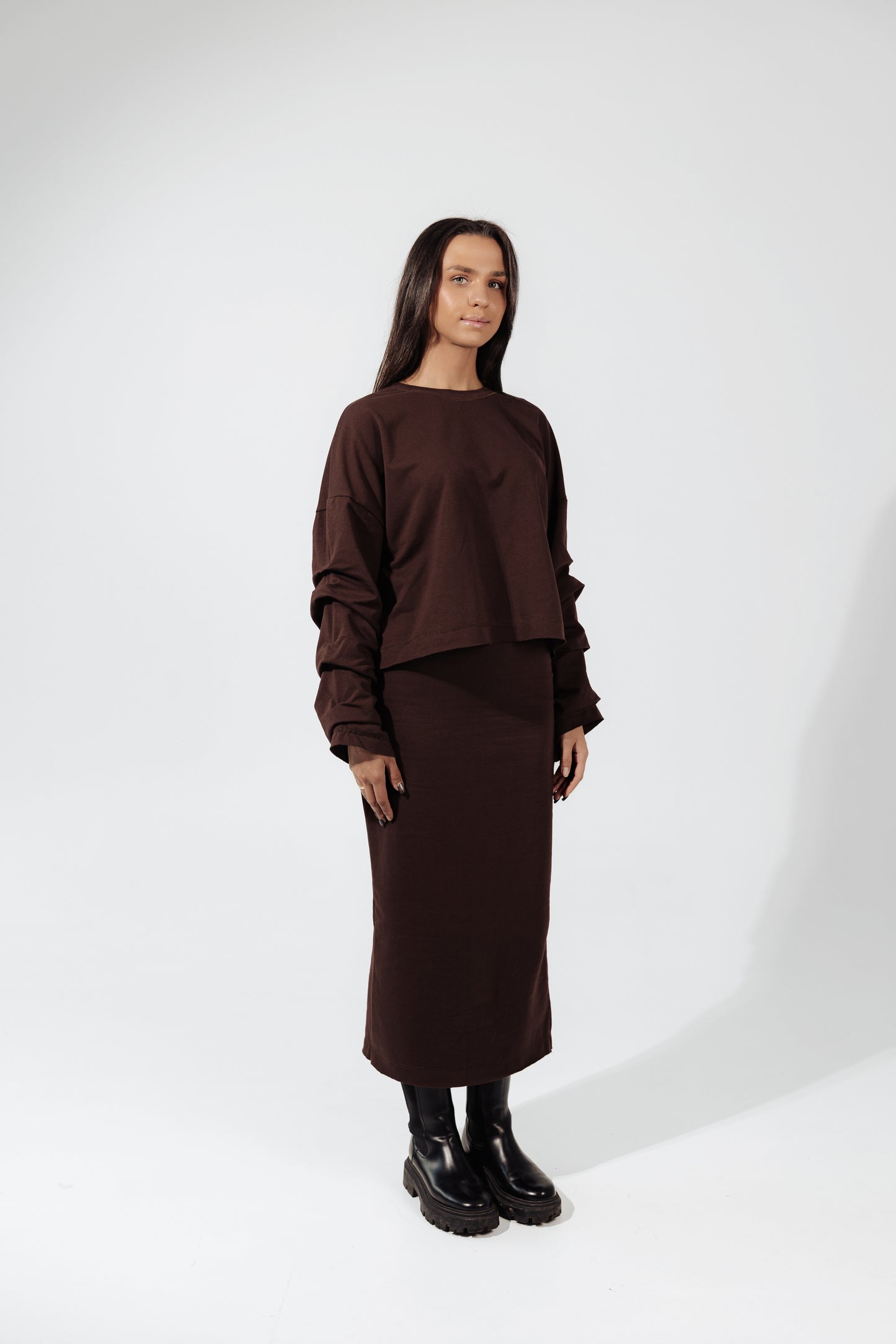 Komplet dresowy Mariette czekolada