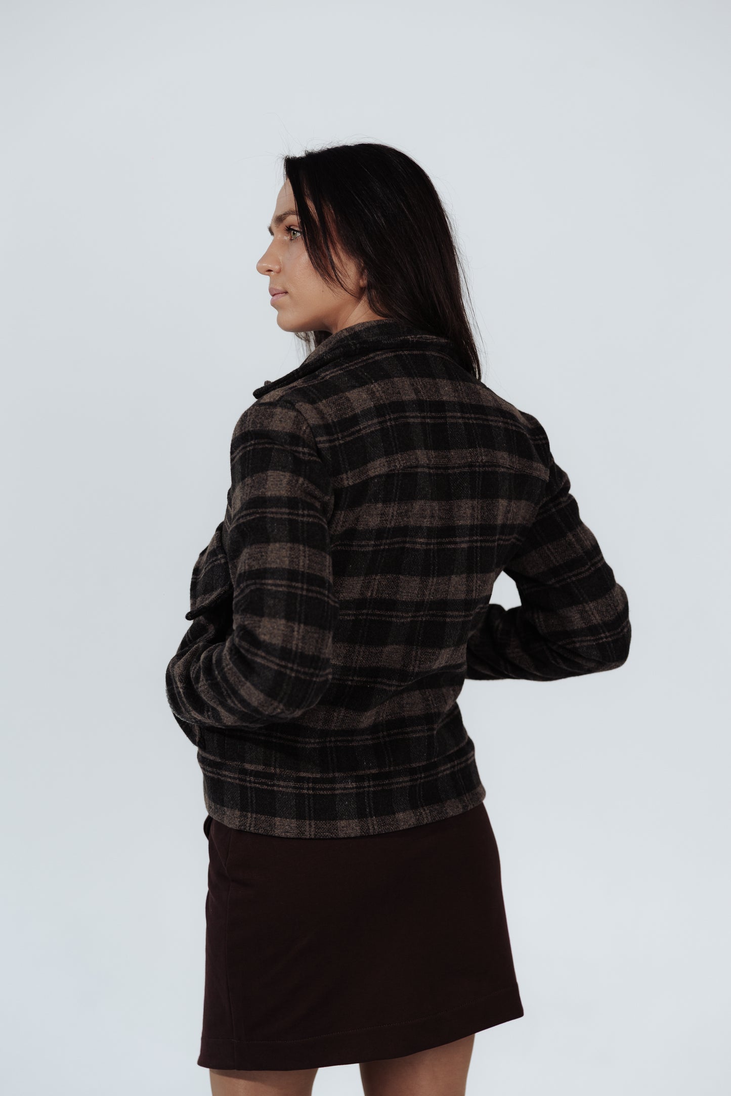 Kurtka w kratę Caroline