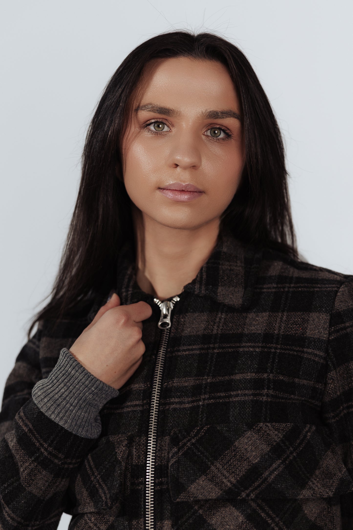 Kurtka w kratę Caroline