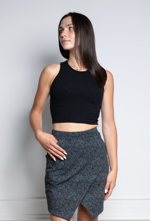 Top Karine czarny